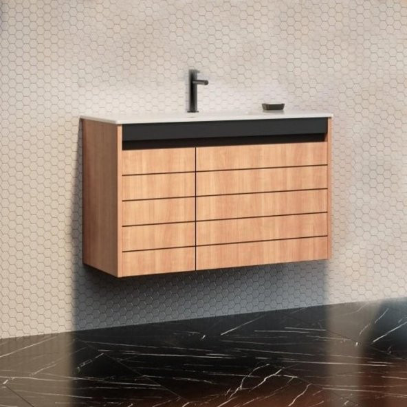 Orka Ricato 80 cm MorganaKiraz Banyo Dolabı Alt Modül, Lavabo ürün görseli 1