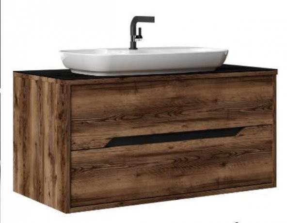 Orka Galia 100 cm MDF Ella Banyo Dolabı Takımı ürün görseli 1