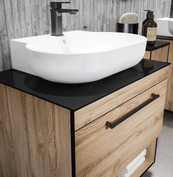 Orka Knidos 70 cm Legnano Banyo Dolabı Alt Modül ve Lavabo ürün görseli 1