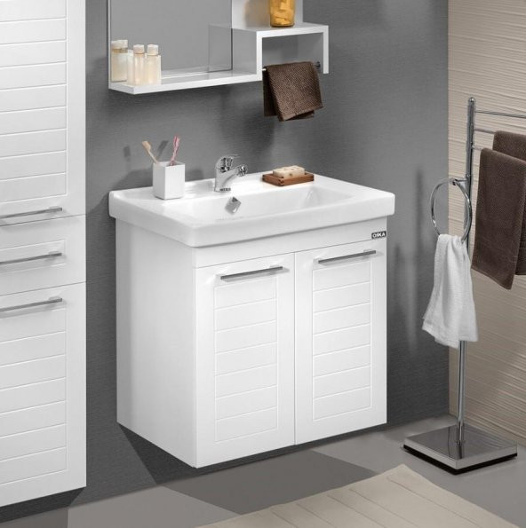 Orka Perge 65 cm Banyo Dolabı Takımı - Resim 2