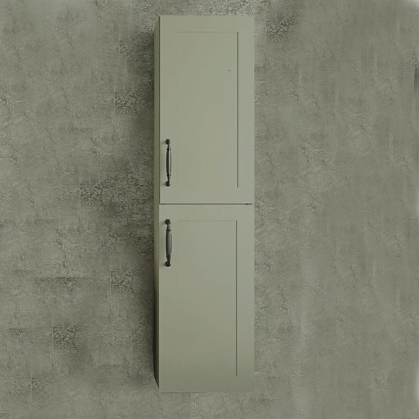 Denko Beyoğlu 35 cm MDF Gri Banyo Boy Dolabı ürün görseli 1