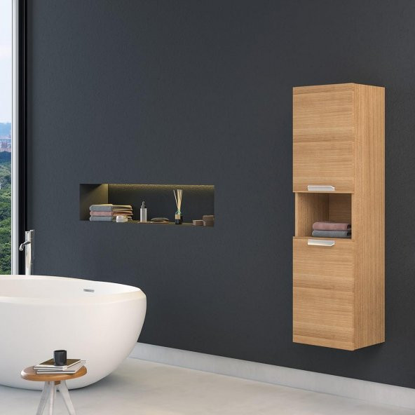 Orka Nova 40 cm Morgana Kiraz Banyo Boy Çamaşır Dolabı ürün görseli 1