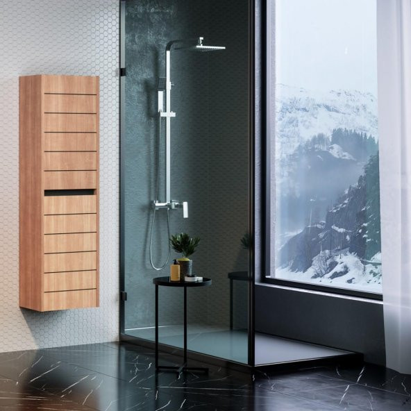 Orka Ricato 40 cm Morgana Kiraz Banyo Boy Çamaşır Dolabı ürün görseli 1