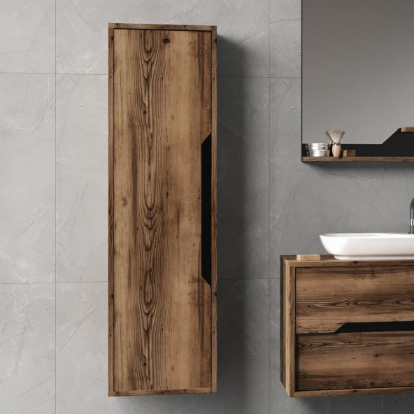 Orka Galia 40 cm MDF Ella Banyo Boy Çamaşır Dolabı ürün görseli 1