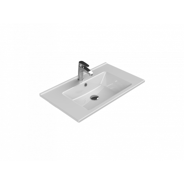 Cerastyle Turkuaz Arte Etajerli Lavabo 75X45 Cm ürün görseli 1