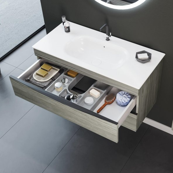 Orka Vento 100 cm Dublin Banyo Dolabı Takımı - Resim 3