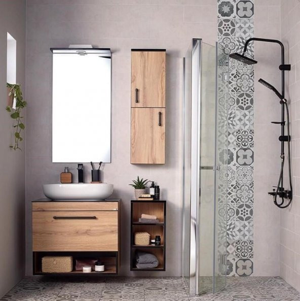 Orka Knidos 90 cm Legnano Banyo Dolabı Takımı ve Boy Dolabı ürün görseli 1