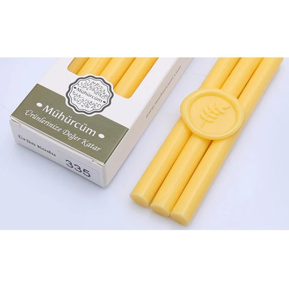 Mühür Mumu Çubuk 11mmx120mm 10 lu Paket Model: 335 DURYAN SARISI ürün görseli 1