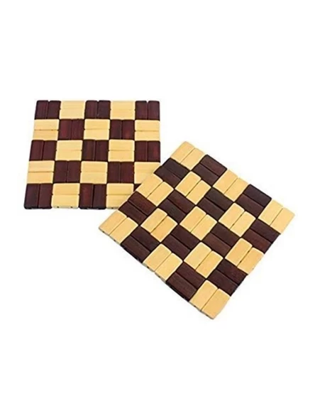 Balsa 17YKR Kahverengi Dama Desenli Ahşap Nihale 1 Adet ürün görseli 1
