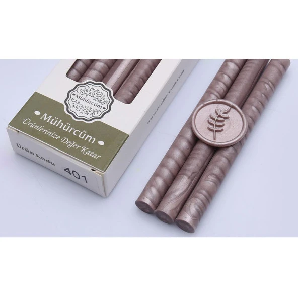 Mühür Mumu Çubuk 11mmx120mm 10lu Paket Model: 401 SATEN ROSE GOLD ürün görseli 1