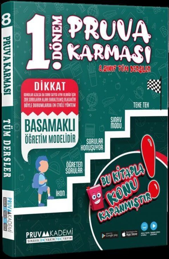 8. Sınıf LGS Tüm Dersler 1. Dönem Pruva Karması Pruva Akademi ürün görseli 1
