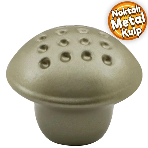 Noktalı Mantar Düğme Kulp Çekmece Dolap Dolabı Kapak Kulpu Kulbu Saten Metal Kulpları Mobilya Mutfak ürün görseli 1