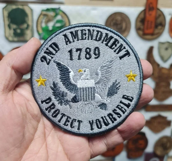2nd Amendment Askeri Patch Yama Havacı Peç- PEÇ - Resim 2