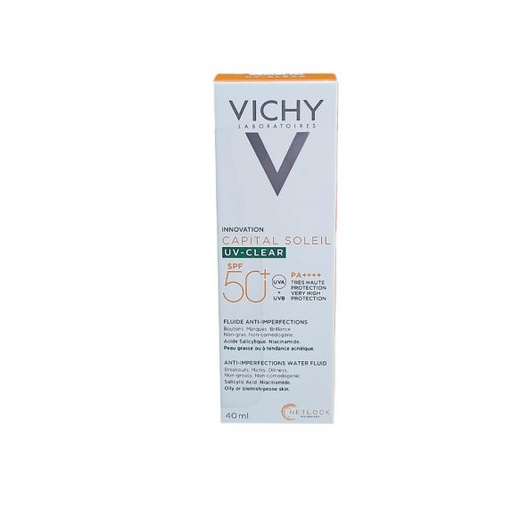 Capital Soleil UV-CLEAR Yağlı Ve Akne Eğilimli Ciltler İçin SPF50+ Güneş Koruyucu 40ml ürün görseli 1