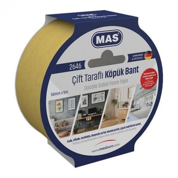 MAS CIFT TARAFLI KOPUK BANT 50MM X 5M 2646 ürün görseli 1