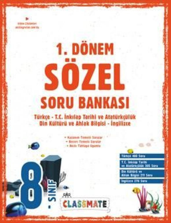Okyanus 8. Sınıf Sözel 1. Dönem Classmate Soru Bankası ürün görseli 1