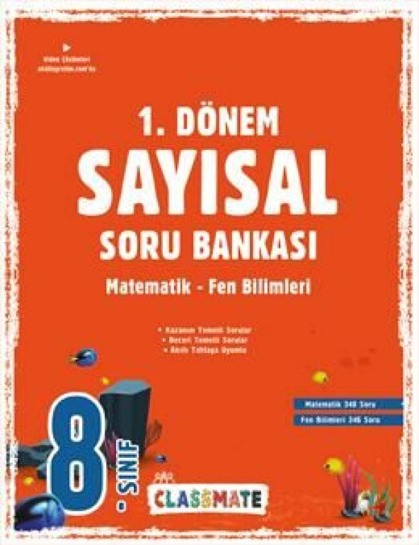 Okyanus 8. Sınıf Sayısal 1. Dönem Classmate Soru Bankası ürün görseli 1