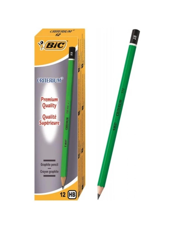 Bic Kurşun Kalem Criterium Altıgen Kurşun Kalem (12 Li Paket) ürün görseli 1