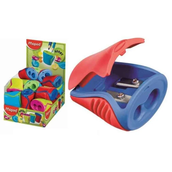 Maped Kalemtraş Boogy Çift Delikli Öğrenci Kalemtıraşı (24 Lü Paket) ürün görseli 1