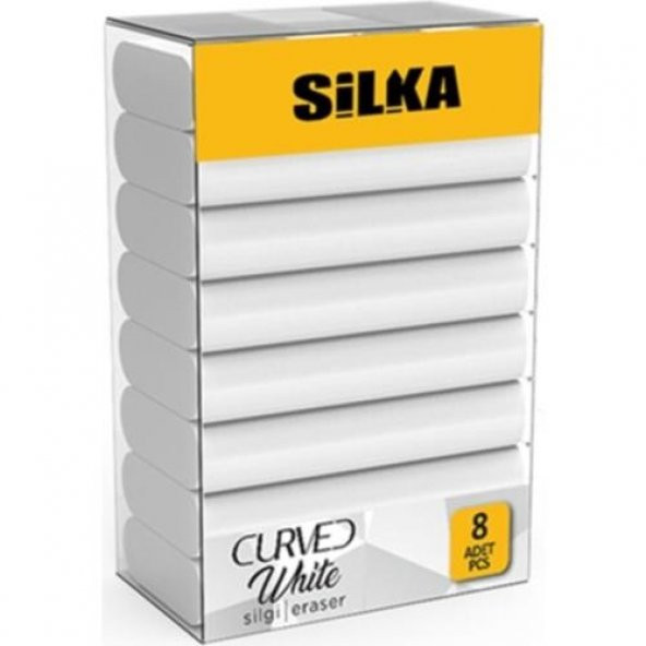SILKA SILGI CURVED BEYAZ 8 LI  SG.52 ürün görseli 1