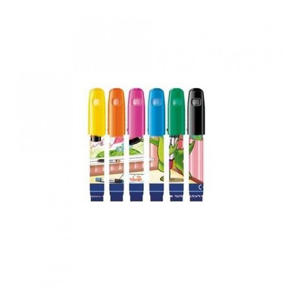 STAEDTLER CEVIRMELI JUMBO MUM BOYA 6 LI (2390G1) ürün görseli 1
