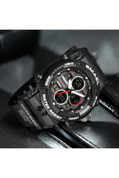Erkek Kol Saati Analog Dijital Spor Moda Trend 8038s Saat ürün görseli 1