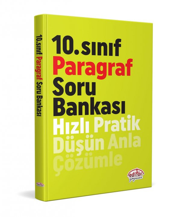 10. Sınıf Paragraf Soru Bankası Editör Yayınları ürün görseli 1