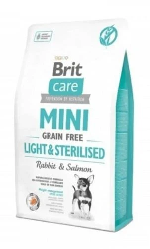 Brit Care Tahılsız Mini Light Sterillised Tavşanlı Köpek Maması 2 Kg ürün görseli 1