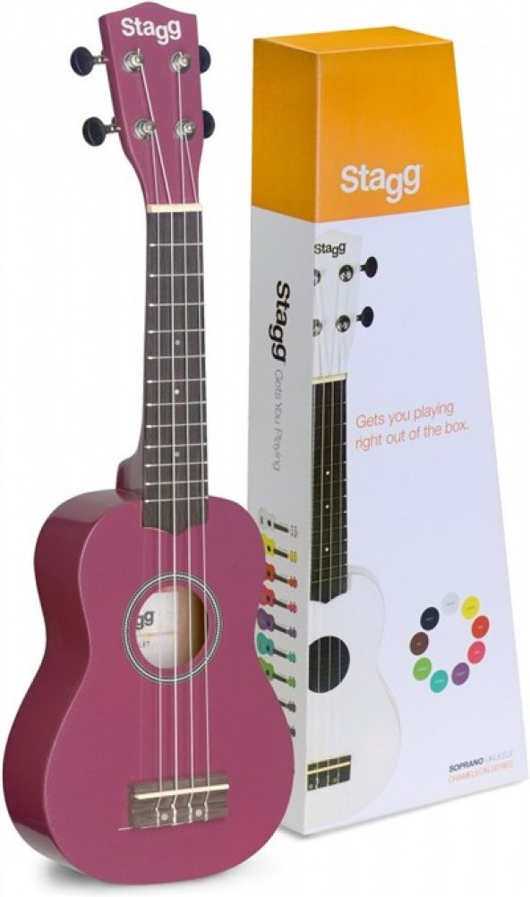 STAGG US-VIOLET (SOPRANO UKULELE VIOLET+BAG) ürün görseli 1