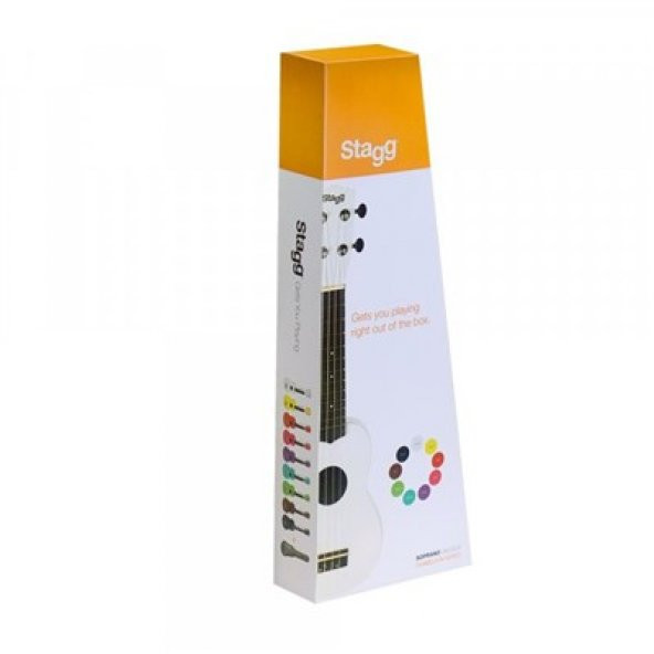 STAGG US-NIGHT (SOPRANO UKULELE BLACK+BAG) - Resim 2