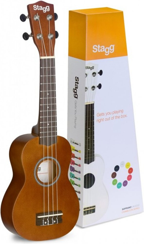 STAGG US-NAT (SOPRANO UKULELE NATUREL+BAG) ürün görseli 1