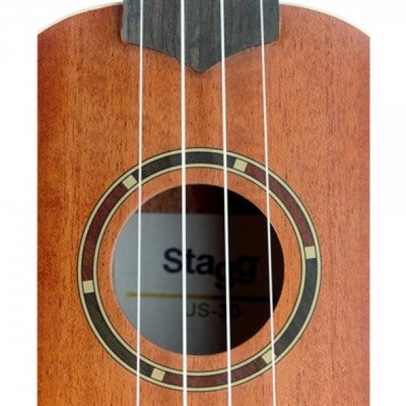 STAGG US-30 SOPRANO UKULELE MAHOGANY+BAG - Resim 3