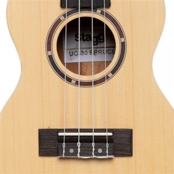 STAGG UC-30 SPRUCE(CONCERT UKULELE SPRUCE+BAG) - Resim 3