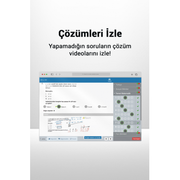 Raunt YKS 2027 Deneme Sınavı Paketi - Resim 4