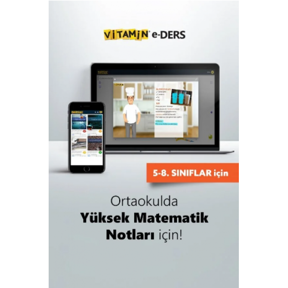Vitamin 7. Sınıf Matematik (e-Ders)  2225 Yeni Nesil Soru, 1976 Dakika Video  Yazılıya Hazırlık ürün görseli 1