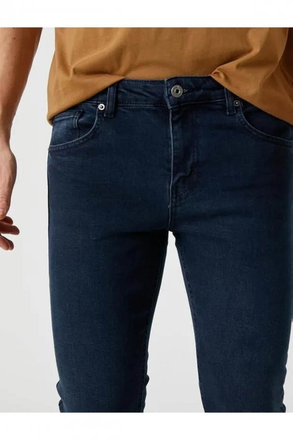 Erkek Jean Pantolon Indigo 3sam40054nd - Resim 4