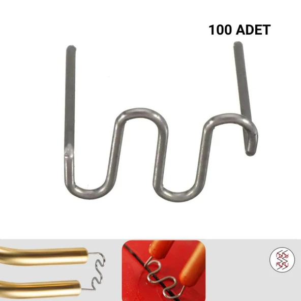 100 ADET 0,8MM DALGALI TİP PLASTİK KAYNAK ZIMBA TELİ ürün görseli 1