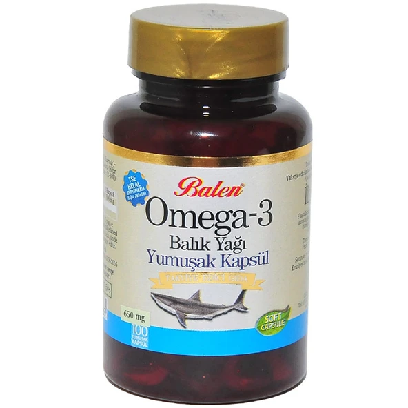 Balen Omega 3 Balık Yağı Yumuşak 100 Kapsül ürün görseli 1