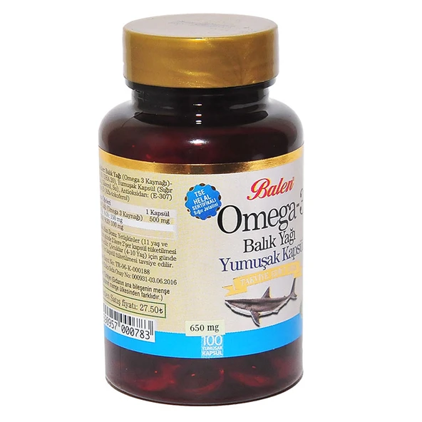 Omega 3 Balık Yağı Yumuşak 100 Kapsül - Resim 5