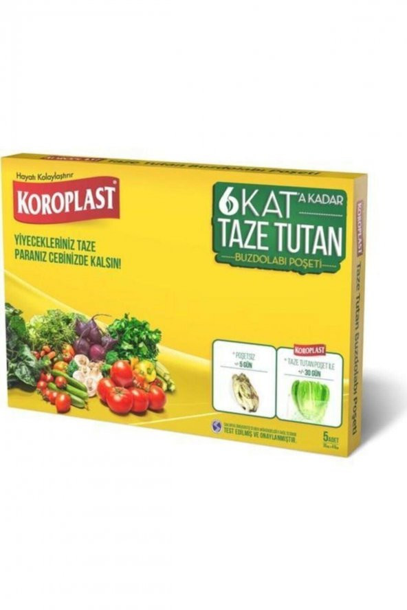 Taze Tutan Buzdolabı Poşeti 5 Adet ürün görseli 1