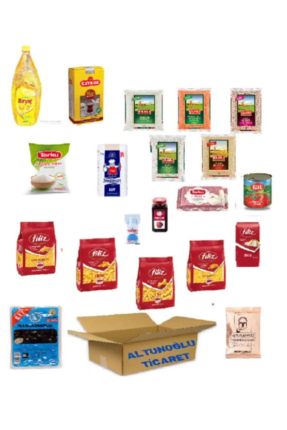 ALTUNOĞLU Biryağ Ayçiçek Yağı 2 Lt Kumanya Ramazan Paketi Erzak Kolisi 20 Parça ürün görseli 1