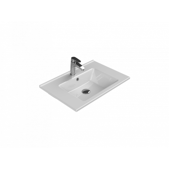 Cerastyle Turkuaz Arte Etajerli Lavabo 65 Cm ürün görseli 1