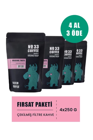 Kronotrop No 33 Espresso Çekilmiş Kahve 4 Al 3 Öde ürün görseli 1