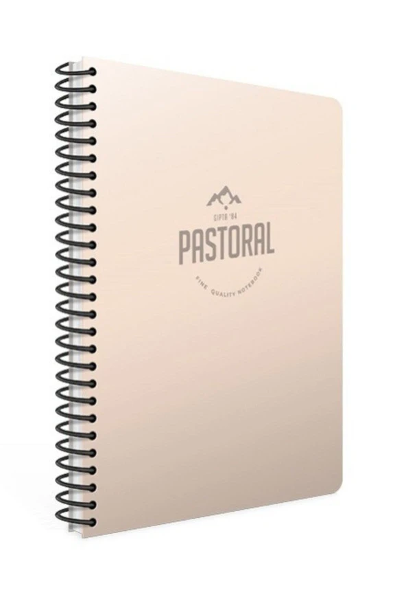 40 Yaprak A4 Pastoral Spiralli Plastik Kapak Çizgili Defter ürün görseli 1