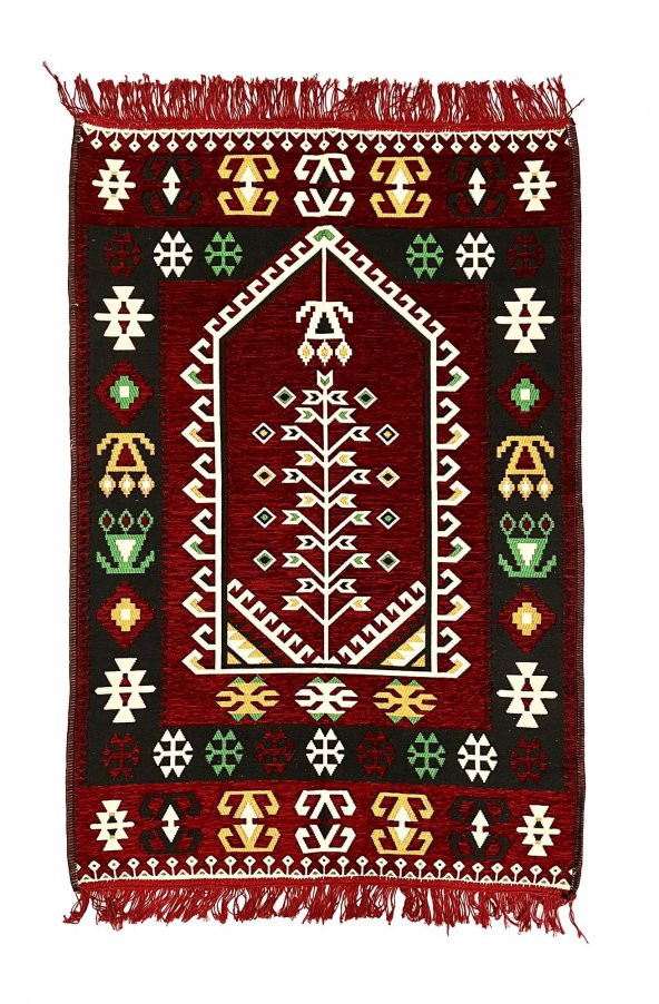 Shark Anadolu Seccade Kilim 10 Bordo ürün görseli 1