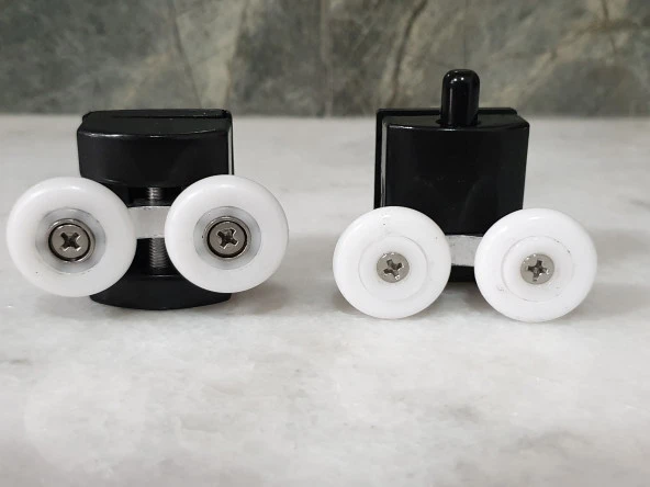 Venita Siyah Duşakabin Cam Kabin Tekerleği Takım 24 mm ürün görseli 1