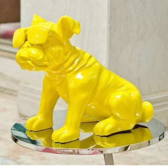 GÖZLÜKLÜ BULLDOG BİBLO ürün görseli 1
