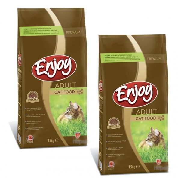 Enjoy Tavuklu Yetişkin Kedi Maması 15 Kg 2Li Set ürün görseli 1