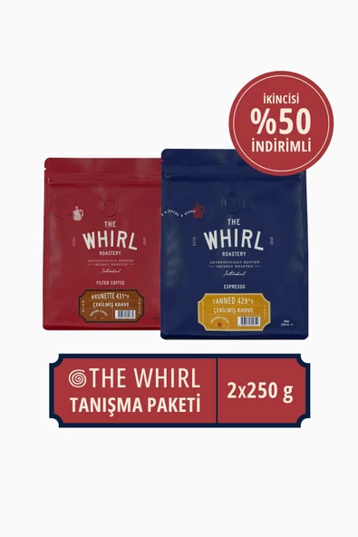 The Whirl Espresso Çekilmiş Kahve Tanışma Paketi 250 gr x 2 Adet ürün görseli 1