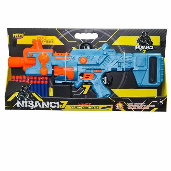 Prestij Oyuncak Nişancı-7 Pilli Soft Dart Fırlatıcı Oyuncak ürün görseli 1